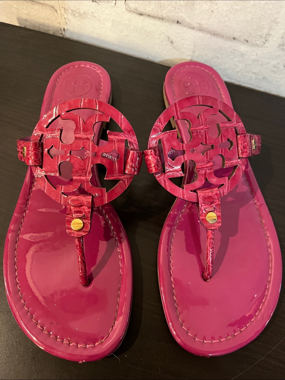 Tory Burch Miller patent sandals